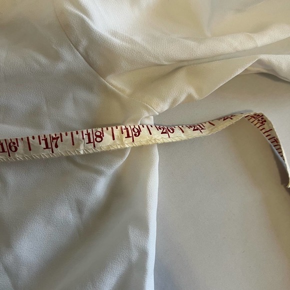 VINTAGE white fancy button down dress shirt M - Picture 6 of 12